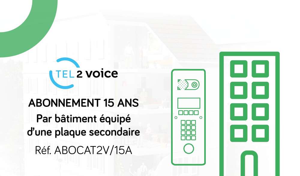 Image du produit Abonnement Base pour Contrôle d'accès T2V prépayé 15 ans