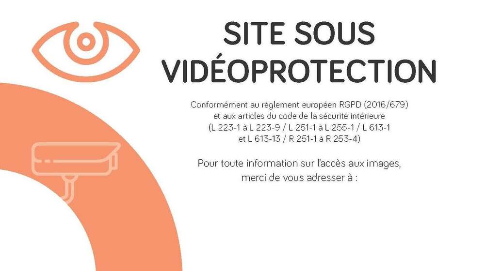 Image du produit Etiquette videoprotection