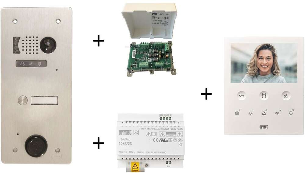 Image du produit Kit Video Alu1R 1Bp 2 Voice Programmé