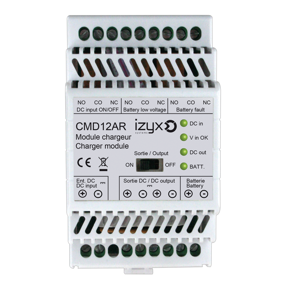 Image du produit Module chargeur rail DIN 3M + 3 relais défaut pour PSDX 12V