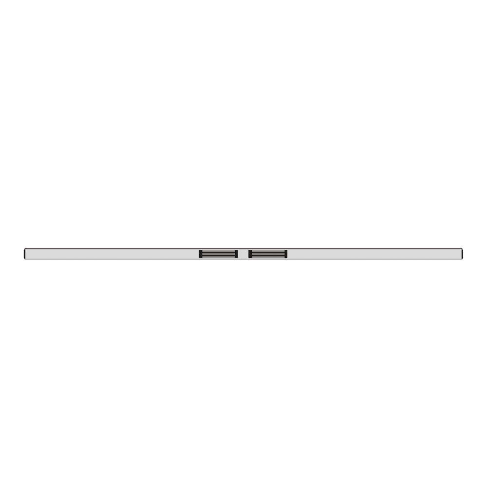 Image du produit Tube EM horizontal 2 m 2 x 600 lbs 24/48V DC Contact Hall -