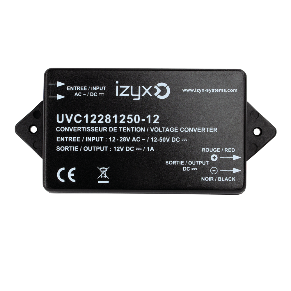 Image du produit Convertisseur de tension : In 12-24V AC ou 12-50V DC / Out 1