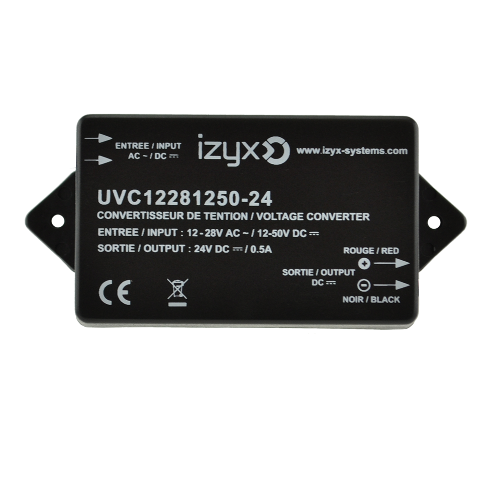 Image du produit Convertisseur de tension : In 12-24V AC ou 12-50V DC / Out 2