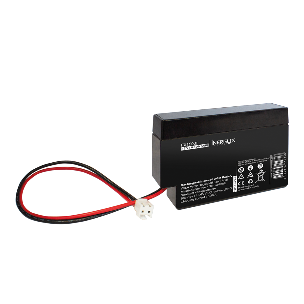 Image du produit Batterie recharg. VRLA 12V / 0.8 Ah - FR UL94 V-0 - 151 x 65