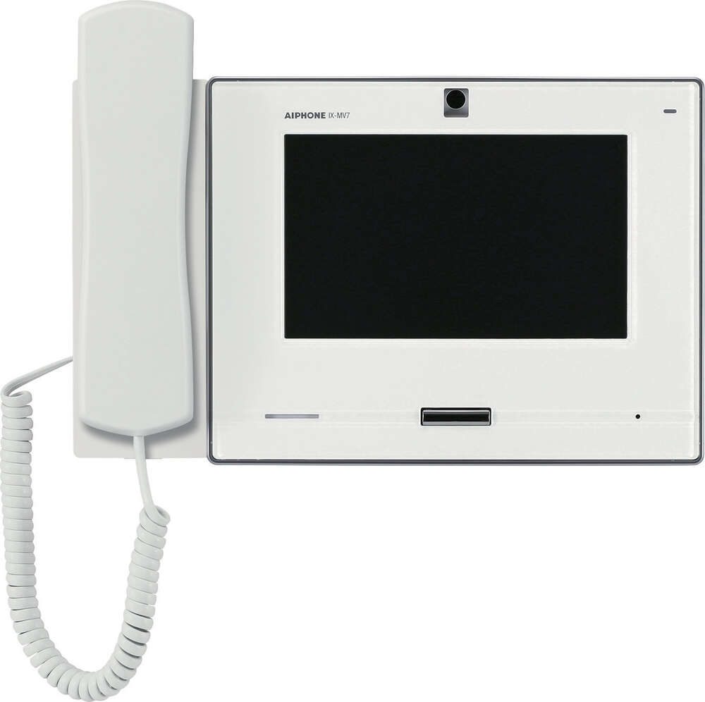 Image du produit Moniteur blanc vidéo ip / sip écran tactile 7'' avec combiné