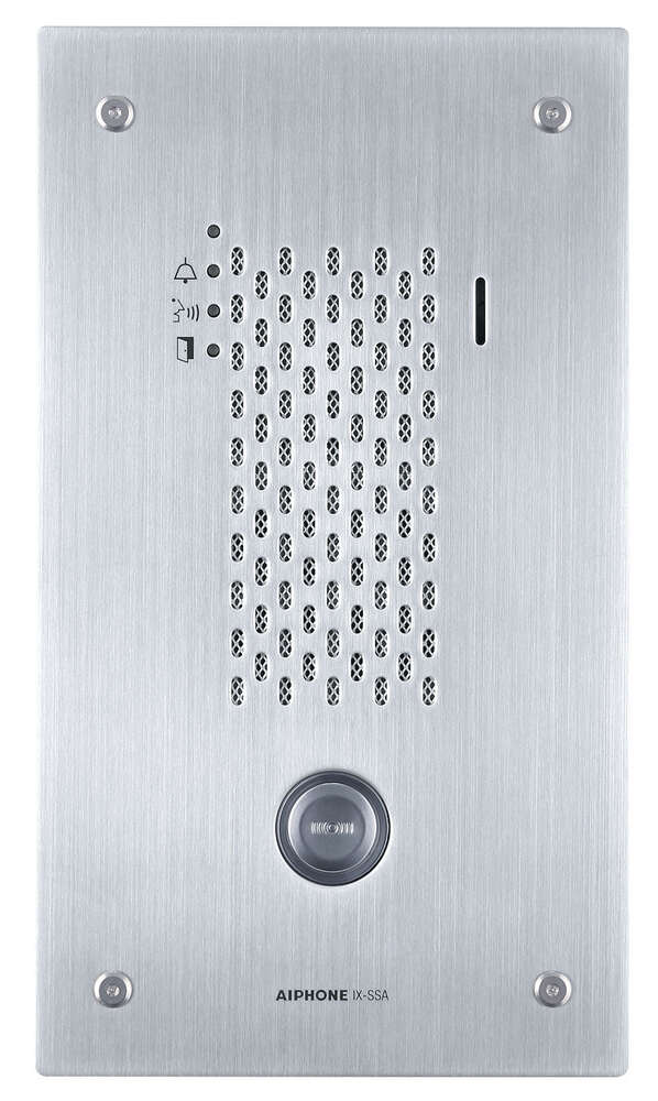 Image du produit Platine audio encastrée inox 1 bp ip/sip hauteur 165 mm