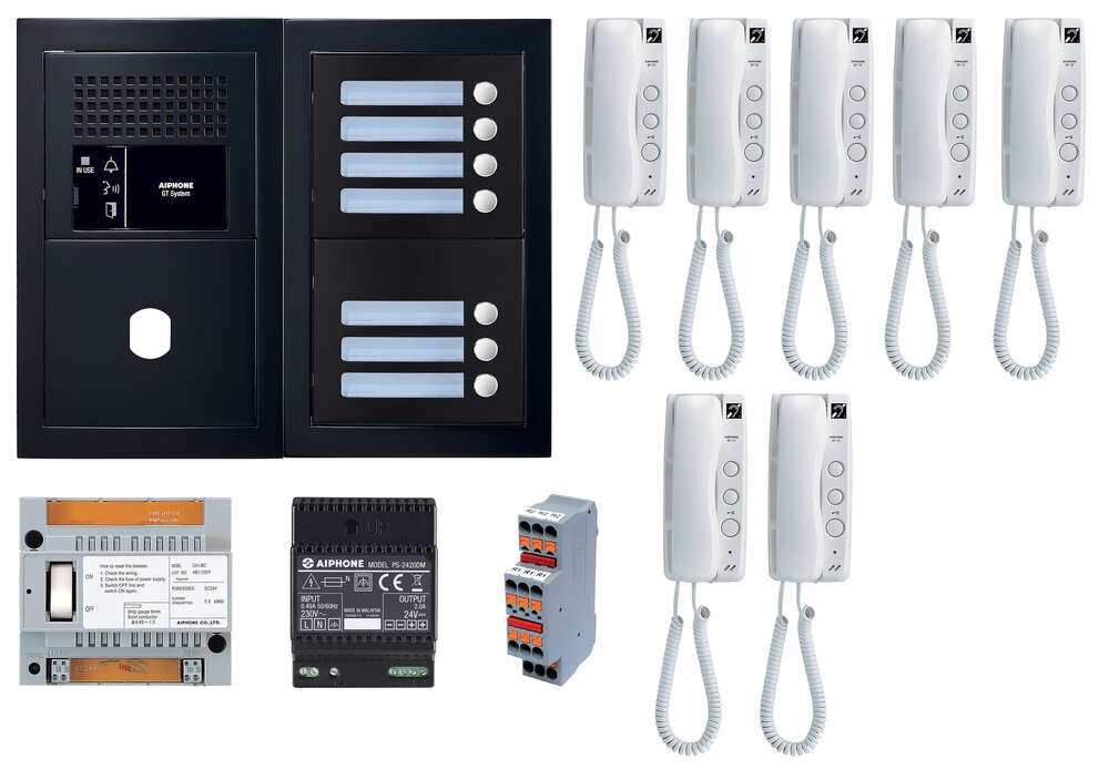 Image du produit Pack GT audio 7 BP programmé avec platine façade noire satin