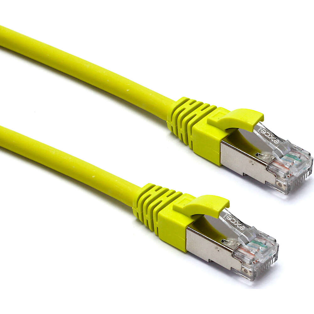 Image du produit EXCEL CAT6A 0.5M FFTP LSOH PATCH LEAD YELLOW PK10