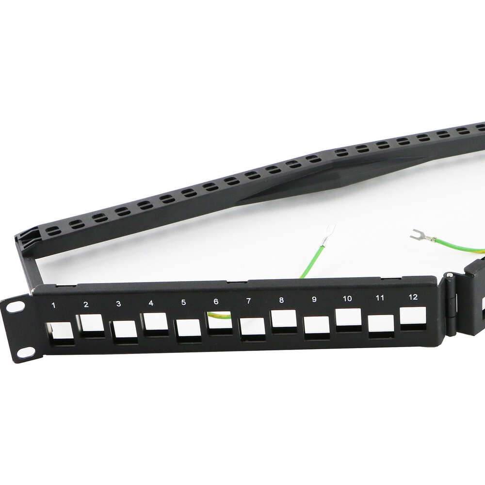 Image du produit EXCEL 24-PORT KEYSTONE V PATCH PANEL FRAME-BLACK