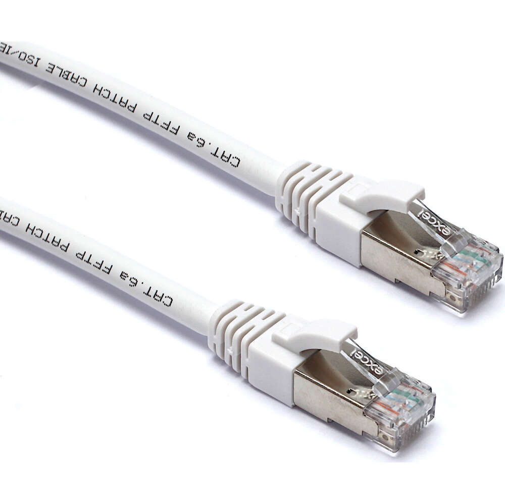 Image du produit EXCEL CAT6A 0.5M FFTP LSOH PATCH LEAD WHITE PK10