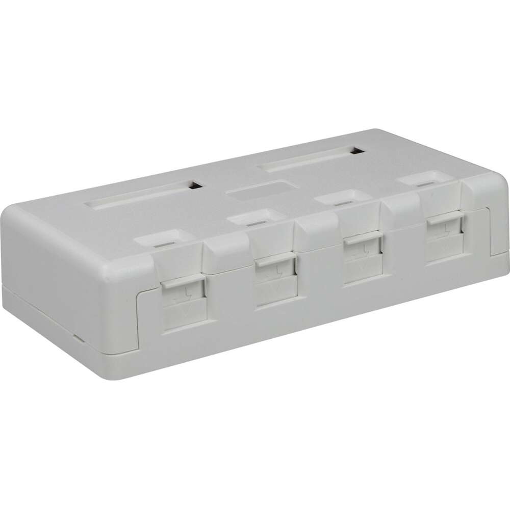 Image du produit Excel Plus Cat6 4 Port Surface Mount Box White