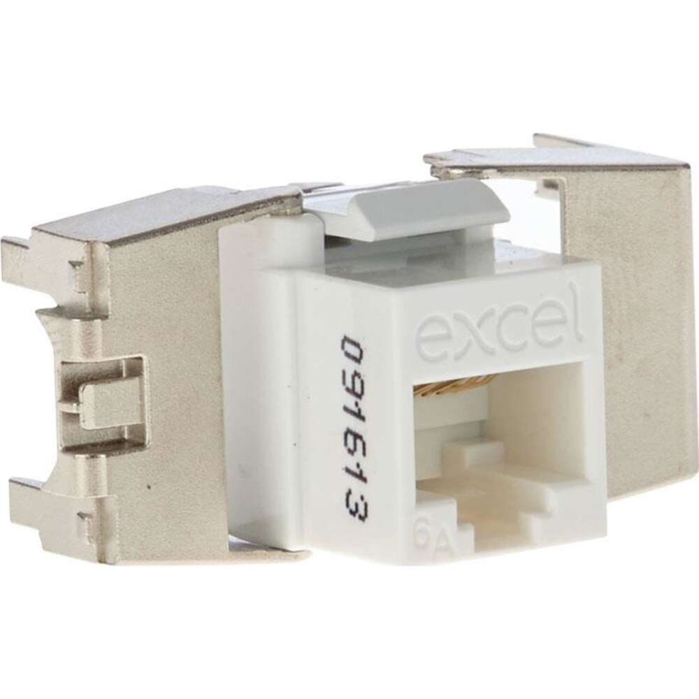 Image du produit EXCEL CAT6a LOW PROFILE UN-SCR D K/S JACK T/LESS-WT