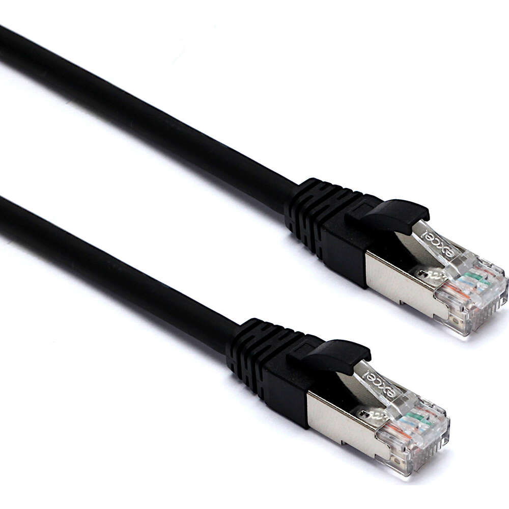 Image du produit EXCEL CAT6A 1M FFTP LSOH PATCH LEAD BLACK