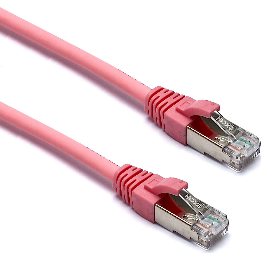 Image du produit EXCEL CAT6A 0.3M FFTP LSOH PATCH LEAD PINK PK10