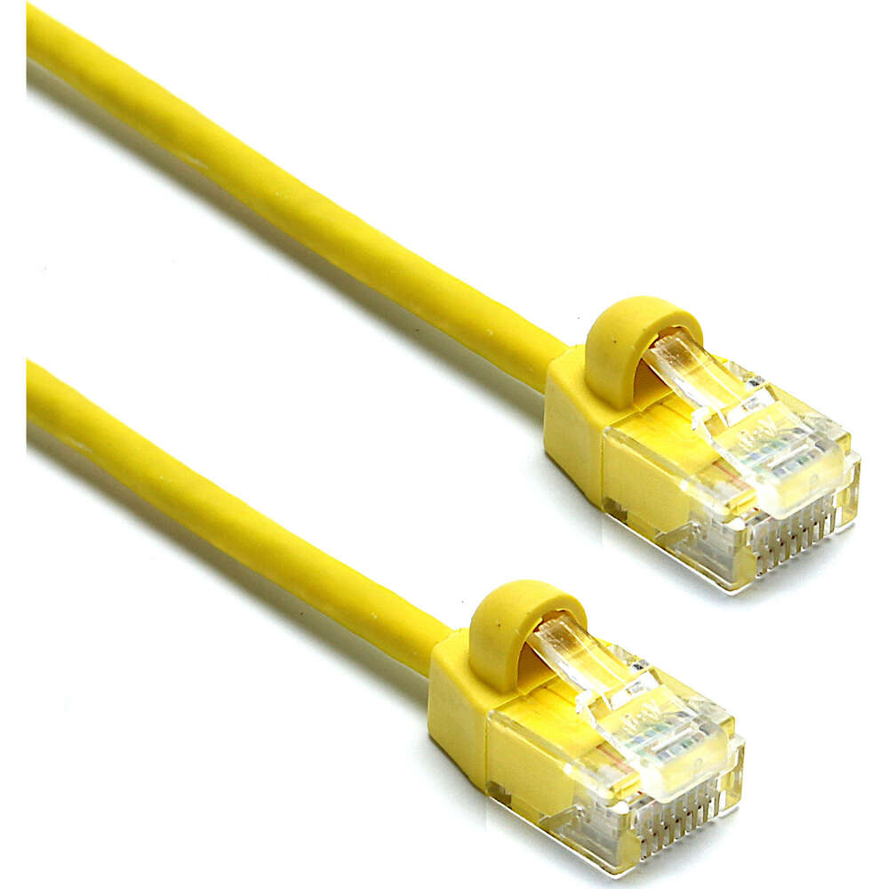 Image du produit EXCEL CAT6 0.5M UTP LSOH MINI PATCH LEAD YLW PK10