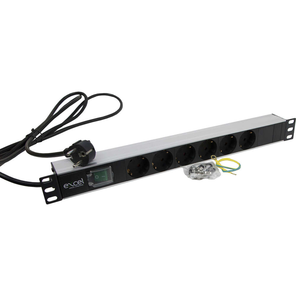 Image du produit EXCEL PDU 6 SCHUKO SOCKET SWIT CHED 16AMP LED INDIC