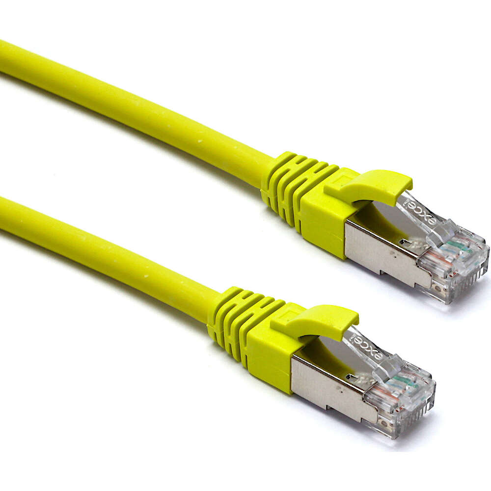 Image du produit EXCEL CAT6A 215mm SFTP PATCH LEAD Yellow PK10