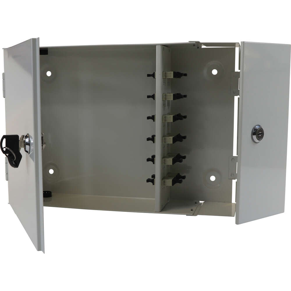 Image du produit 12 PORT SC DUPLEX 2 DOOR LOCKA BLE PATCH BOX-LOADED