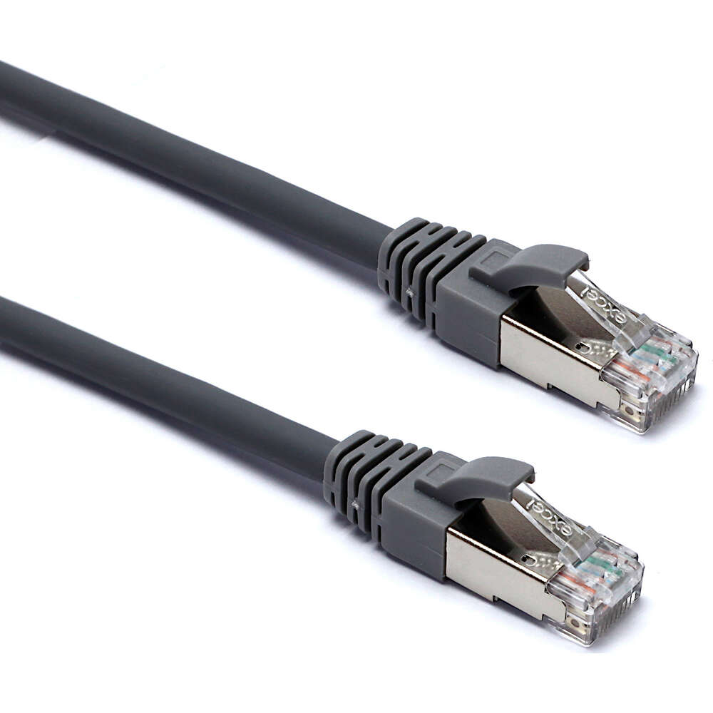 Image du produit EXCEL CAT6A 0.5M FFTP LSOH PATCH LEAD GREY PK10