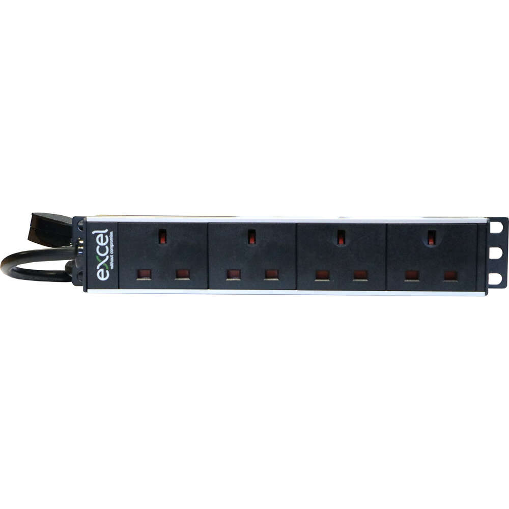 Image du produit "Excel 10"" UK 4 way unswitched PDU"