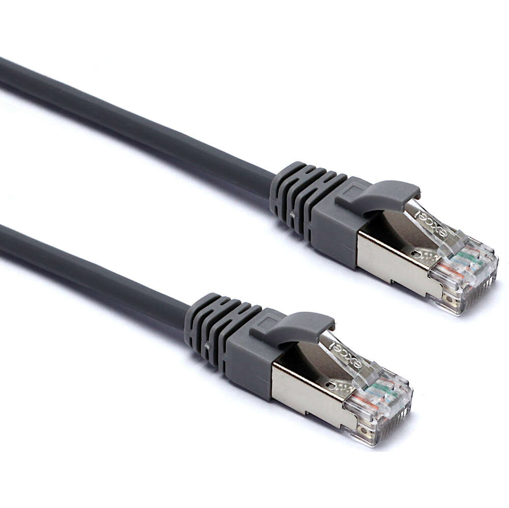 Image du produit Excel Cat6A 28AWG U/FTP Patch Lead 0.5m Grey Pk10