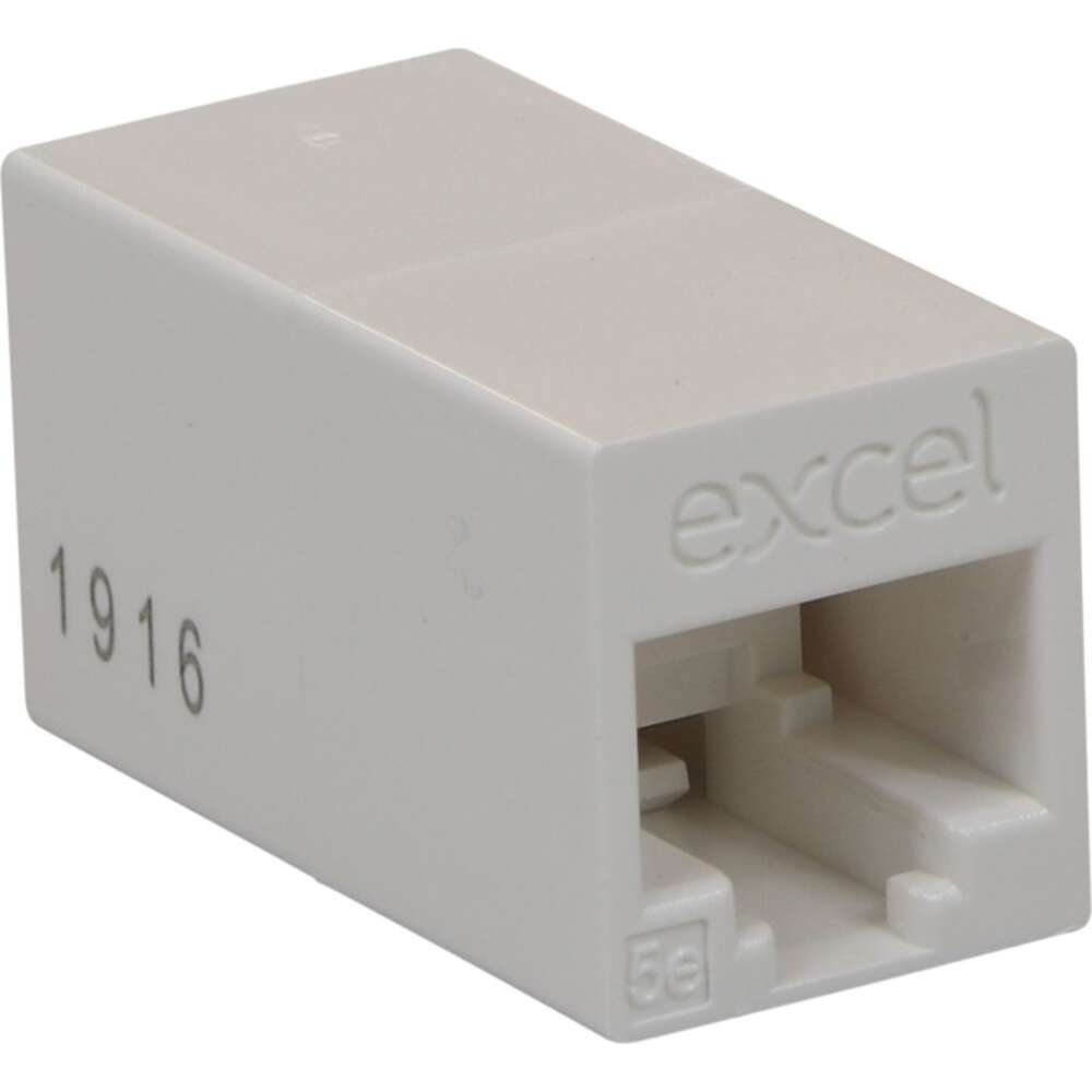 Image du produit Excel Cat5e RJ45 In-Line Connector White