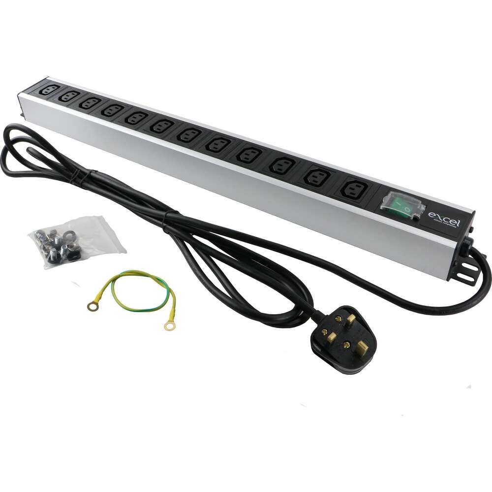 Image du produit EXCEL 12-WAY IEC320 V/MOUNT PDU NON SWITCHED 13AMP