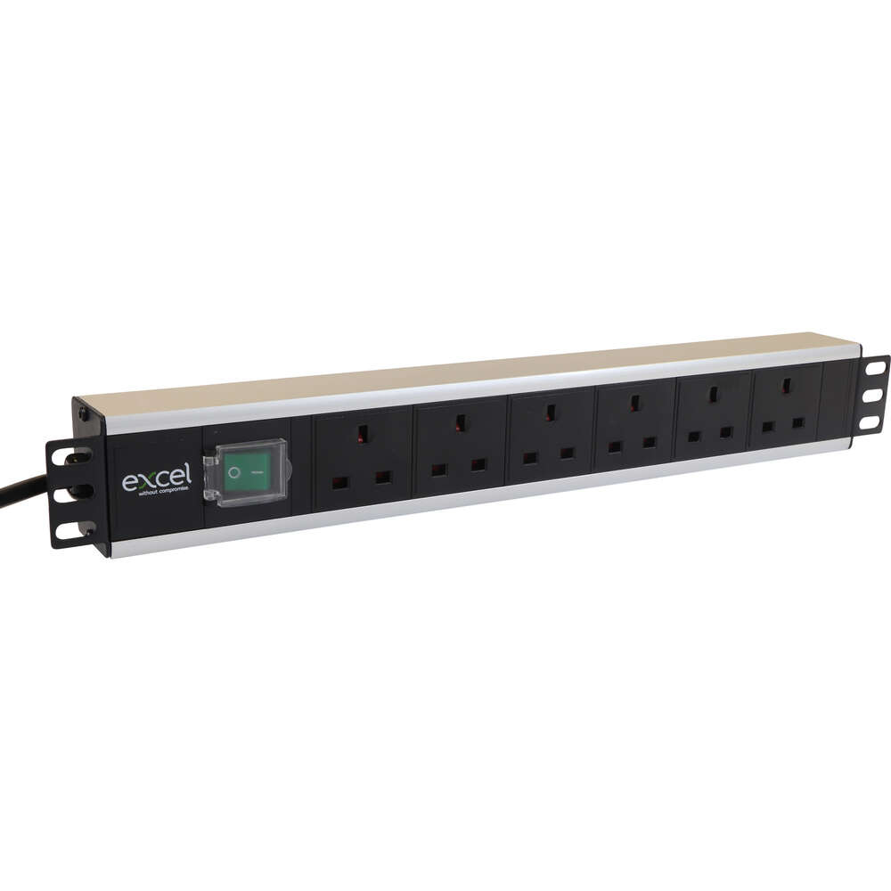 Image du produit EXCEL 6-WAY POWER STRIP HORIZONTAL