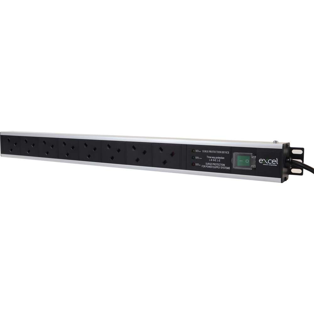 Image du produit EXCEL 8-WAY POWER STRIP VERTICAL - FILTERED