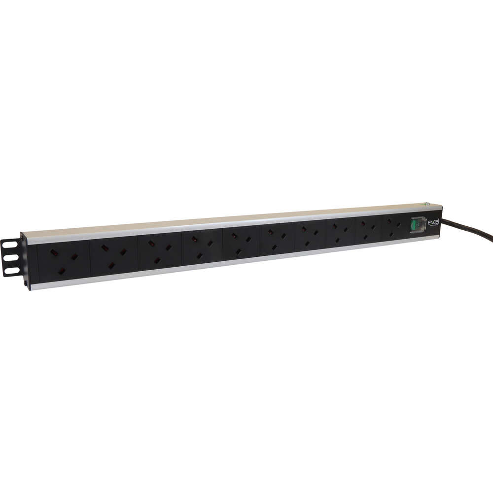 Image du produit EXCEL 10-WAY SWITCHED POWER STRIP VERTICAL 16AMP