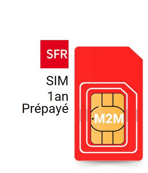 Image du produit CARTE SIM SFR PREPAYE 12 MOIS