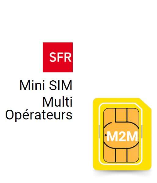 Image du produit Carte format MINI SIM - Multi Opérateurs