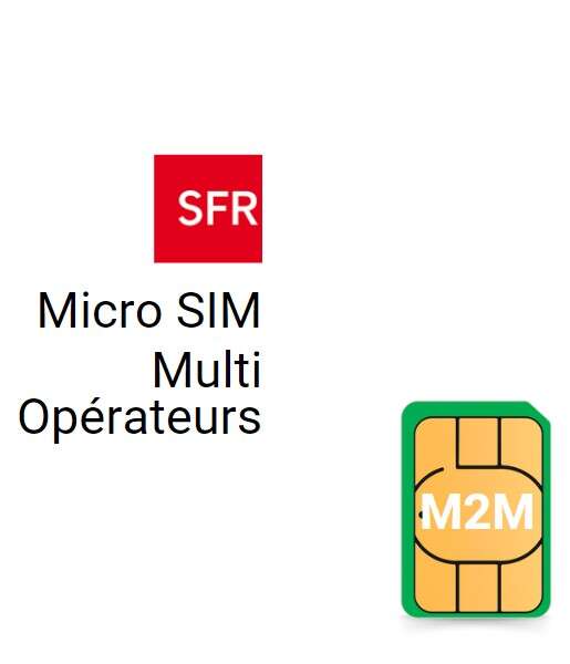 Image du produit Carte format MICRO SIM - Multi Opérateurs