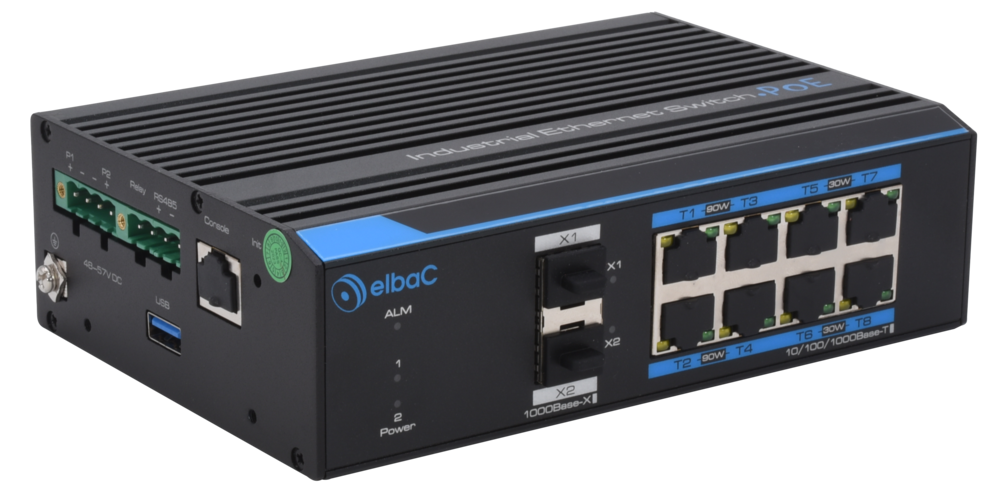 Image du produit SWITCH INDUS 240W L2 - 4×1Gb/POE++ & 4×1Gb/POE+ & 2×SFP 1Gb