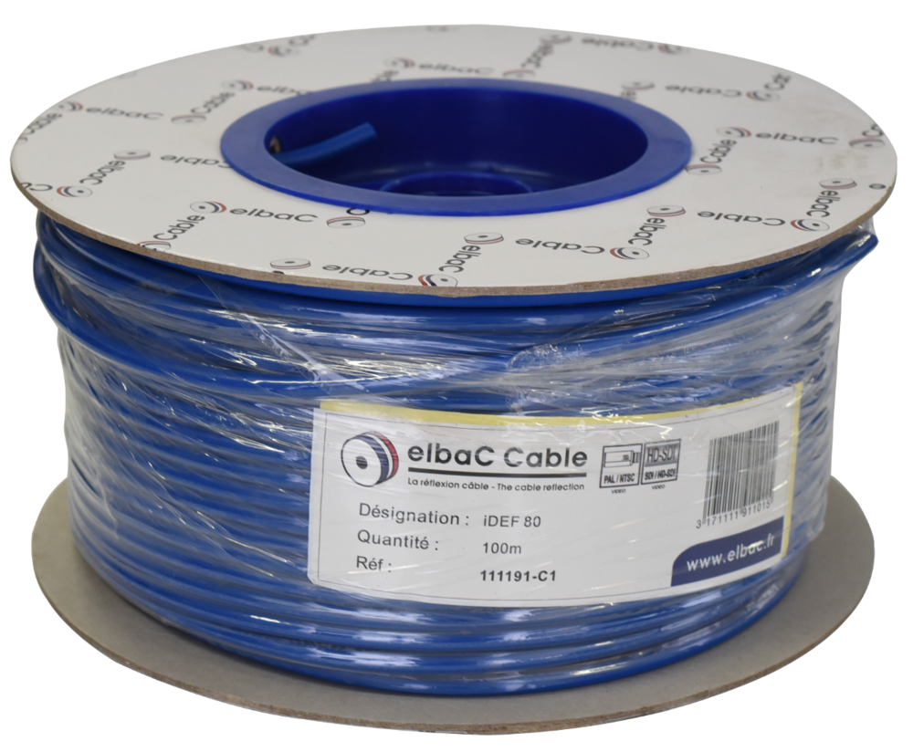 Image du produit CABLE VIDEO HD - iDEFINITION 80 Bob. cart. 100 M