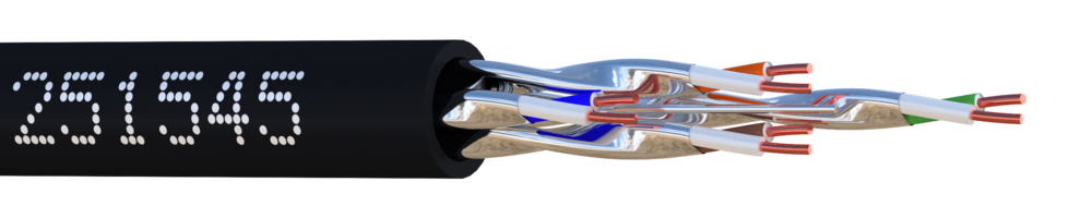 Image du produit U/FTP CAT6A 650MHz INT/EXT Bob. bois 500 M