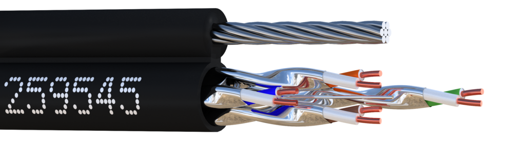 Image du produit U/FTP CAT6A 500MHz AUTOPORTE Bob. bois 100 M