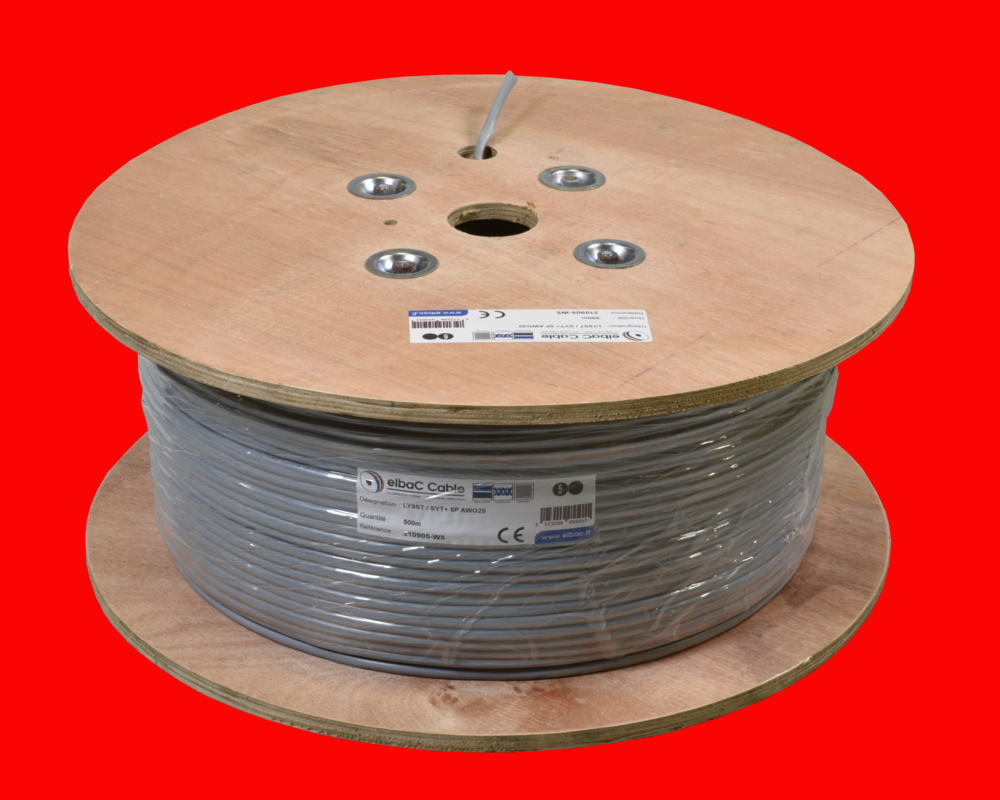 Image du produit SYT+/LY9ST 05P AWG20 Bob. bois 500 M