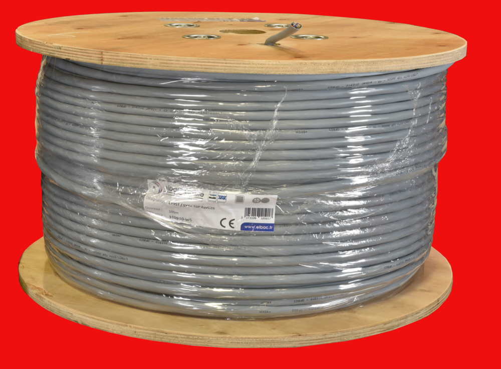 Image du produit SYT+/LY9ST 10P AWG20 Bob. bois 500 M