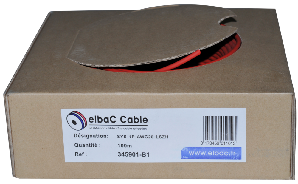 Image du produit SYS 01P AWG20 LSZH Boite 100 M