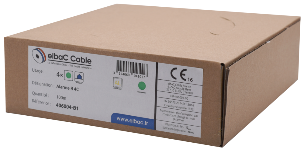 Image du produit ALARME RIGIDE 04C AWG24 SCR Boite 100 M