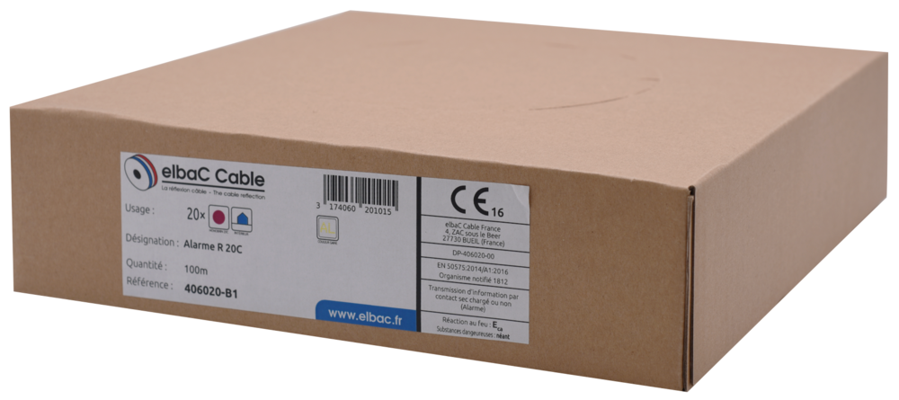 Image du produit ALARME RIGIDE 20C AWG24 SCR Boite 100 M