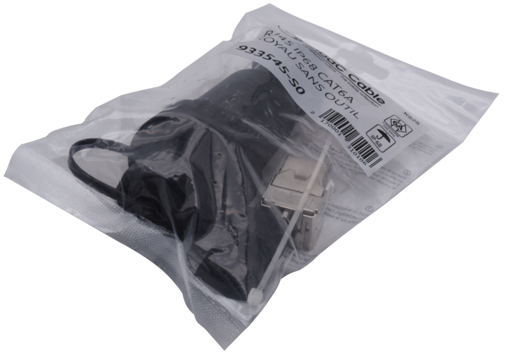 Image du produit NOYAU RJ45 CAT6A IP68 SANS OUTIL Sachet 1 PC