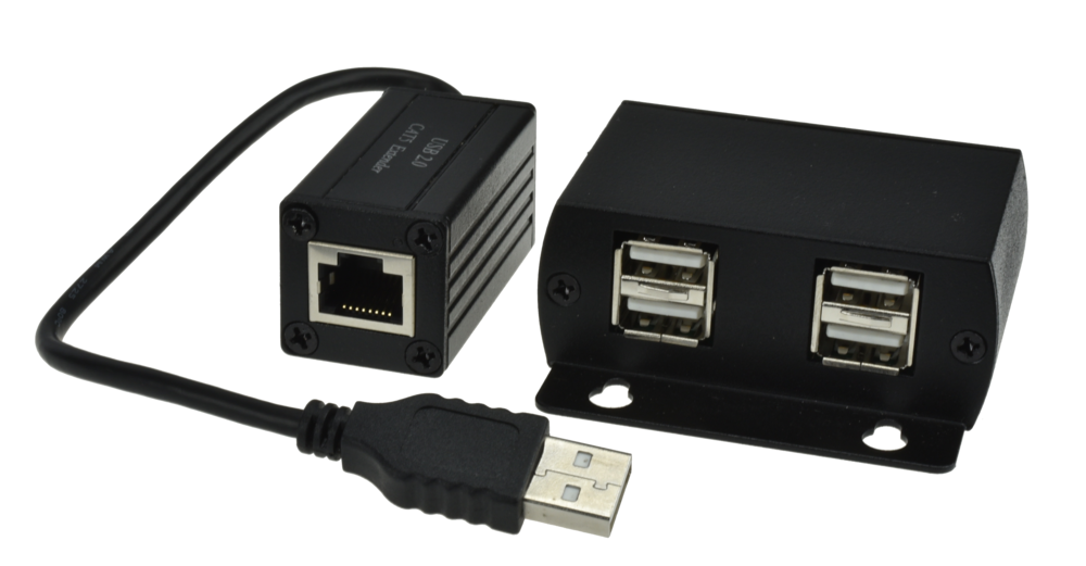 Image du produit DEPORT USB2 SUR RJ45 60M - UE03-2 Boite 1 PC