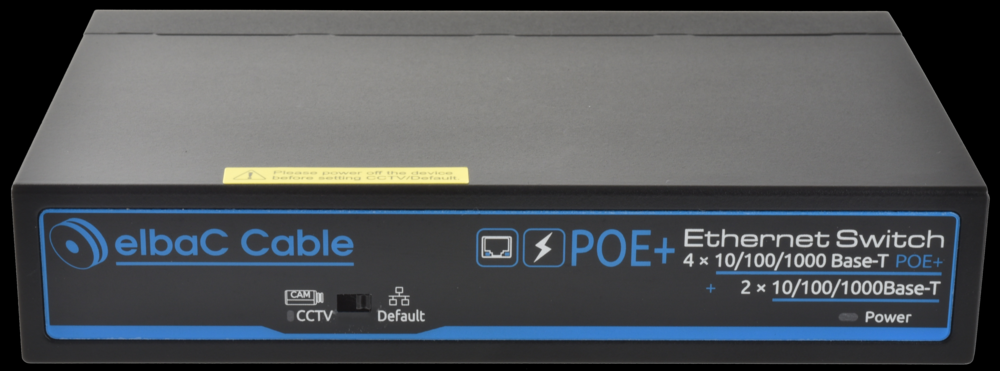 Image du produit SWITCH 60W- 4×1Gbps/POE+ & 2×1Gbps Boite 1 PC