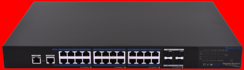 Image du produit SWITCH MANAGEABLE L2 390W - 24×1Gb/POE+ & 4×SFP 1Gb Boite 1