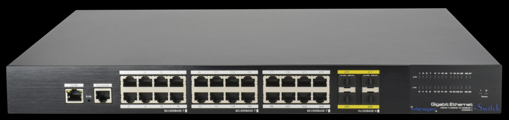 Image du produit SWITCH MANAGEABLE L3 24×1Gb & 4×SFP 1Gb/10Gb Boite 1 PC