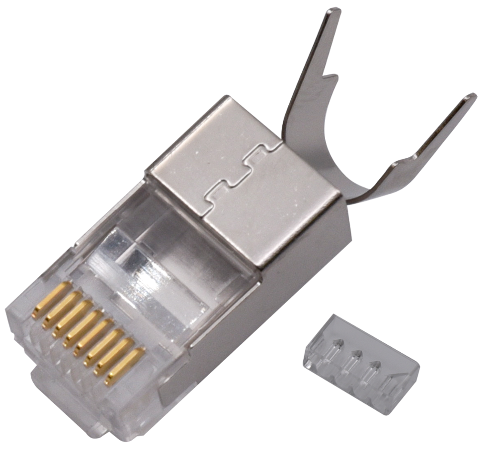 Image du produit CONNECTEUR RJ45 FTP CAT6 2x4C 1.45/8 Boite 50 PC