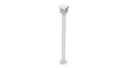 Image du produit Column Mount BracketSteelHikvision White