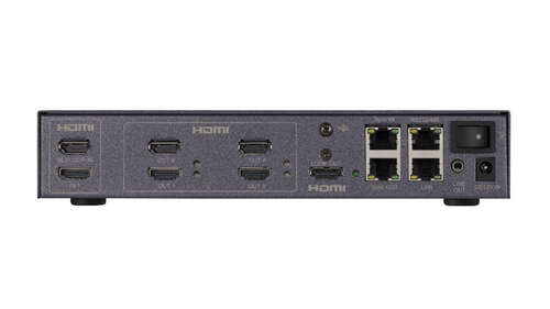 Image du produit 2×HDMI4Kinputsandsignalswitchingbybutton,4×HDMIoutputs